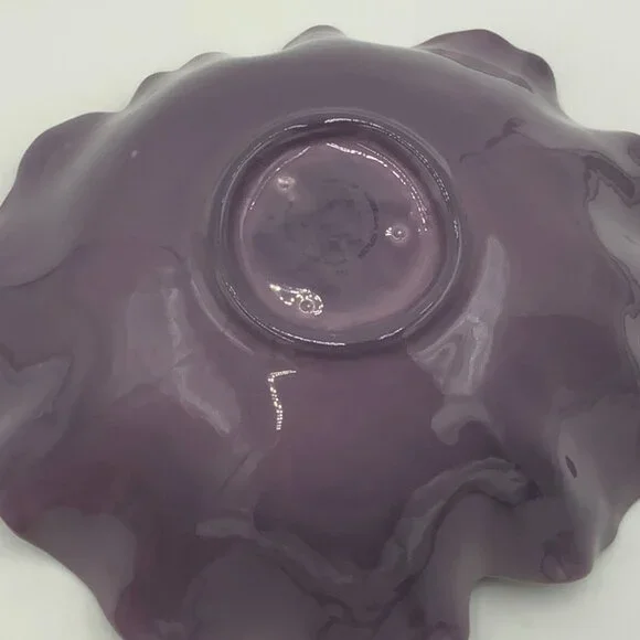 Vintage Purple Metlox Poppytrail Lotus Pattern 15" Serving Bowl - Picture 2 of 6